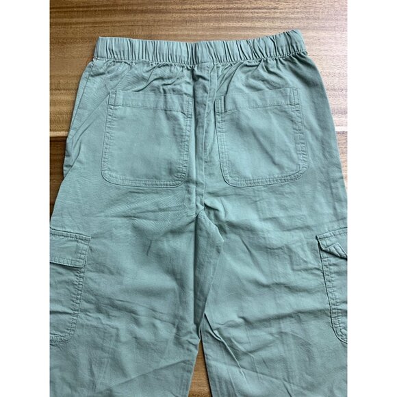 Cat & Jack Kids Green Cargo Jogger Pants Elastic Waist Drawstring Pockets Small - Picture 6 of 10